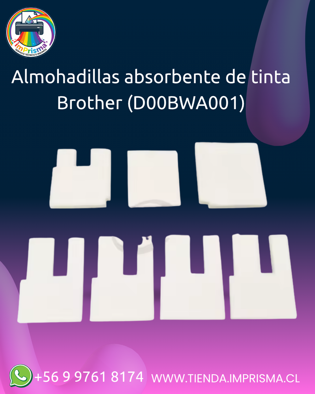 Almohadillas absorbente de tinta Brother (D00BWA001)