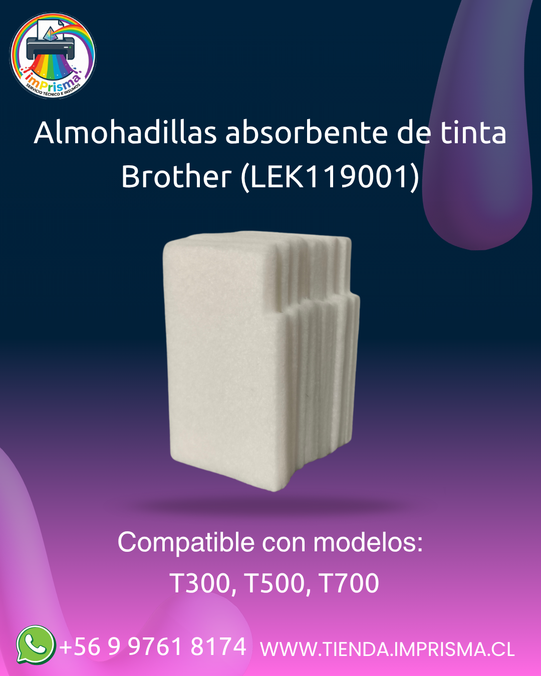 Almohadillas absorbente de tinta Brother (LEK119001)