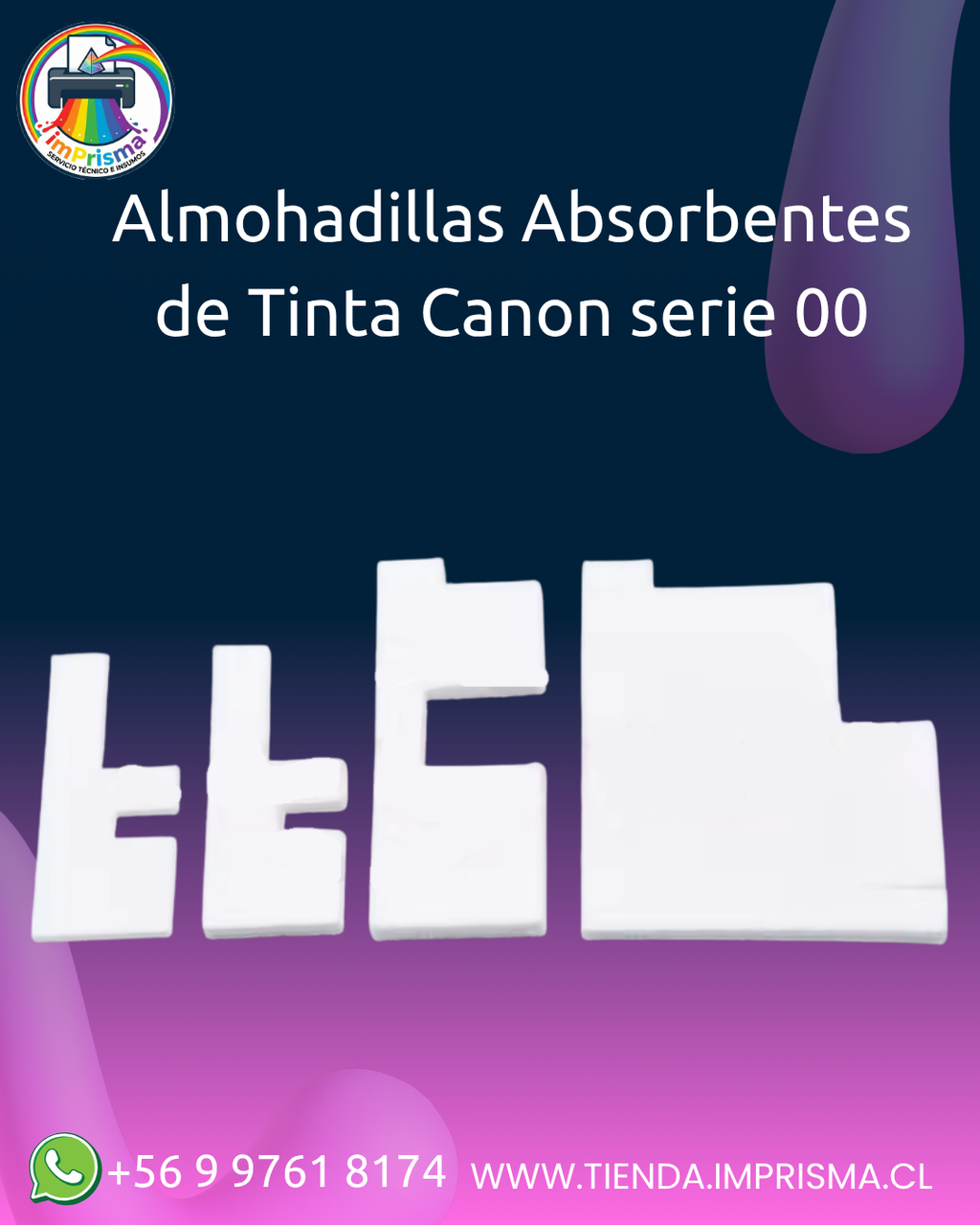 Almohadillas Absorbentes de Tinta Canon serie 00