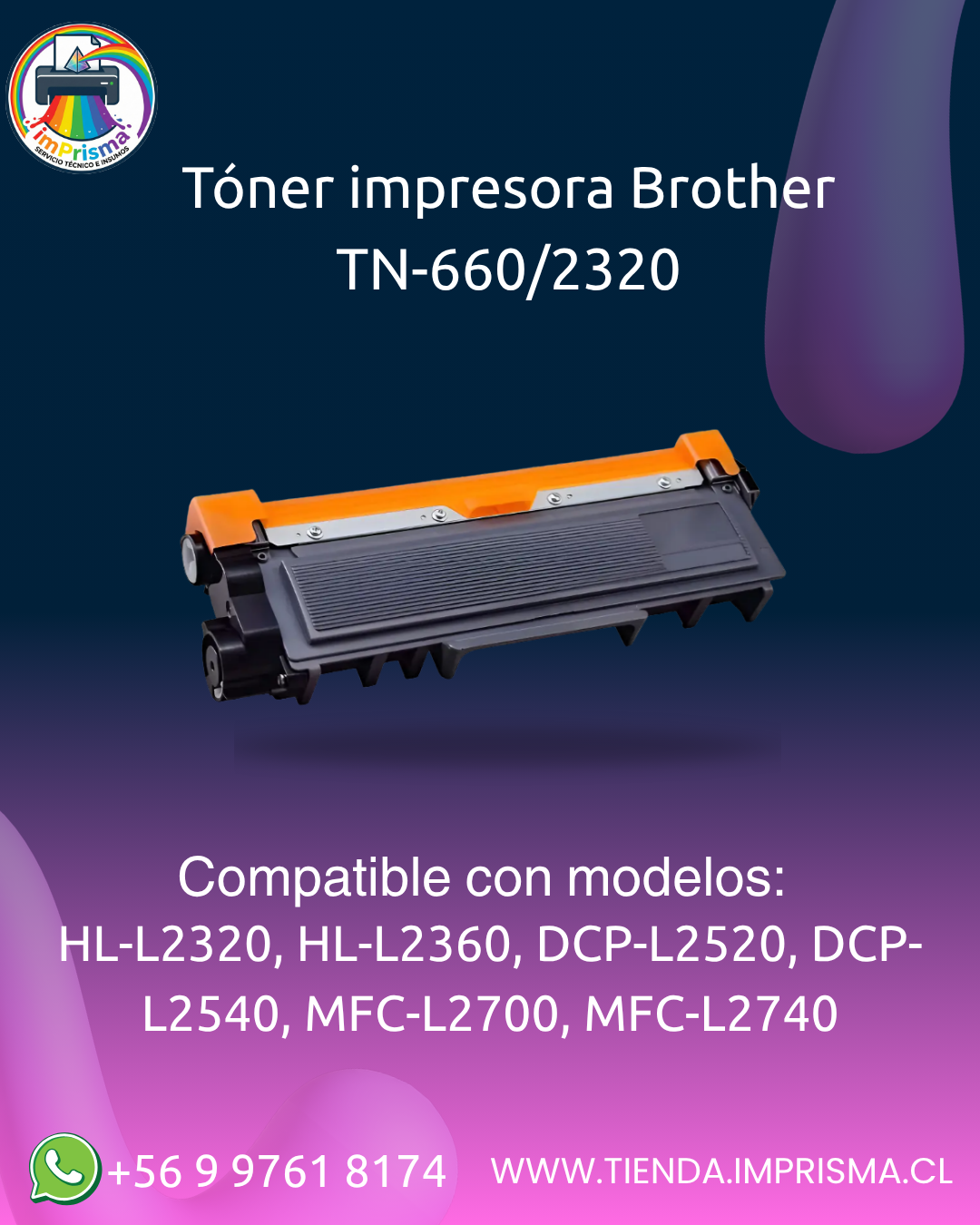 Tóner impresora Brother TN-660/2320