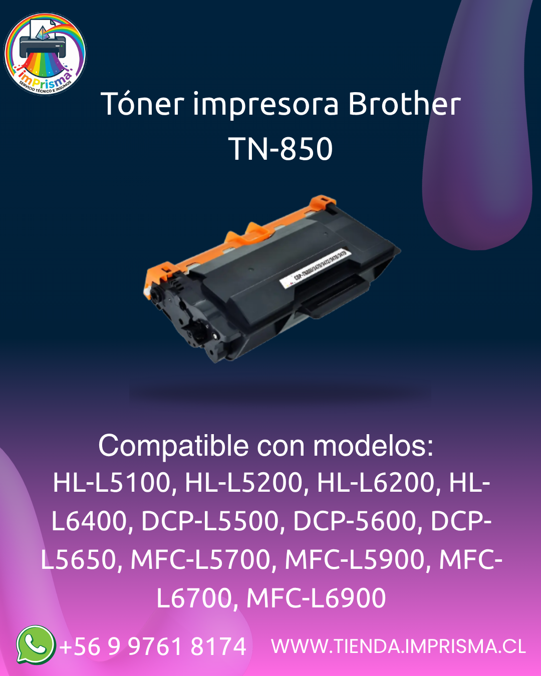 Tóner impresora Brother TN-850