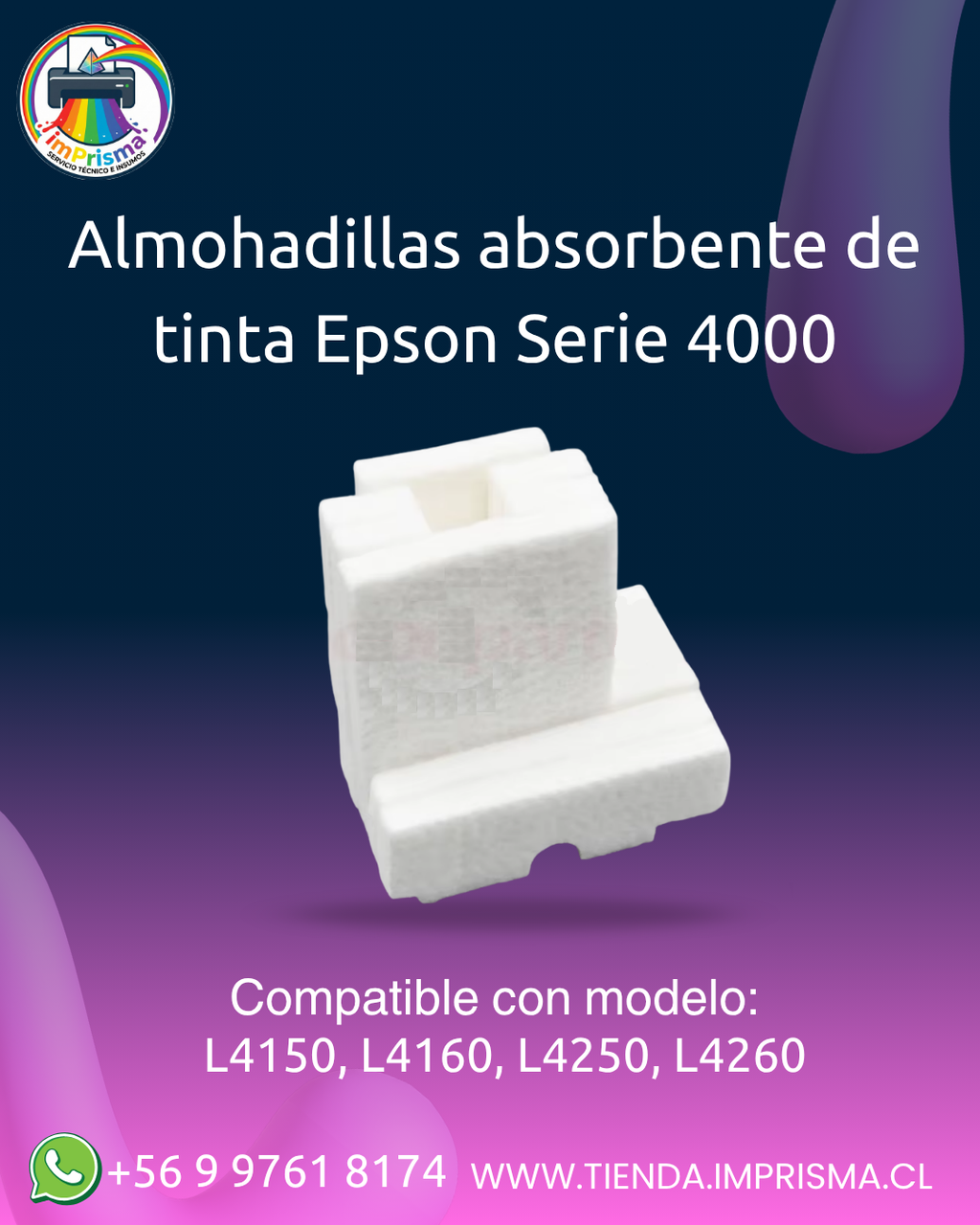 Almohadillas absorbente de tinta Epson Serie 4000