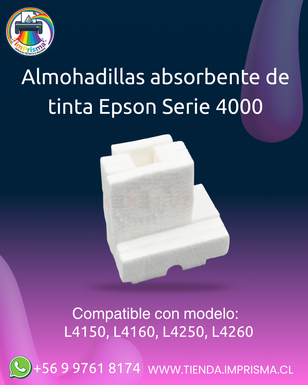 Almohadillas absorbente de tinta Epson Serie 4000