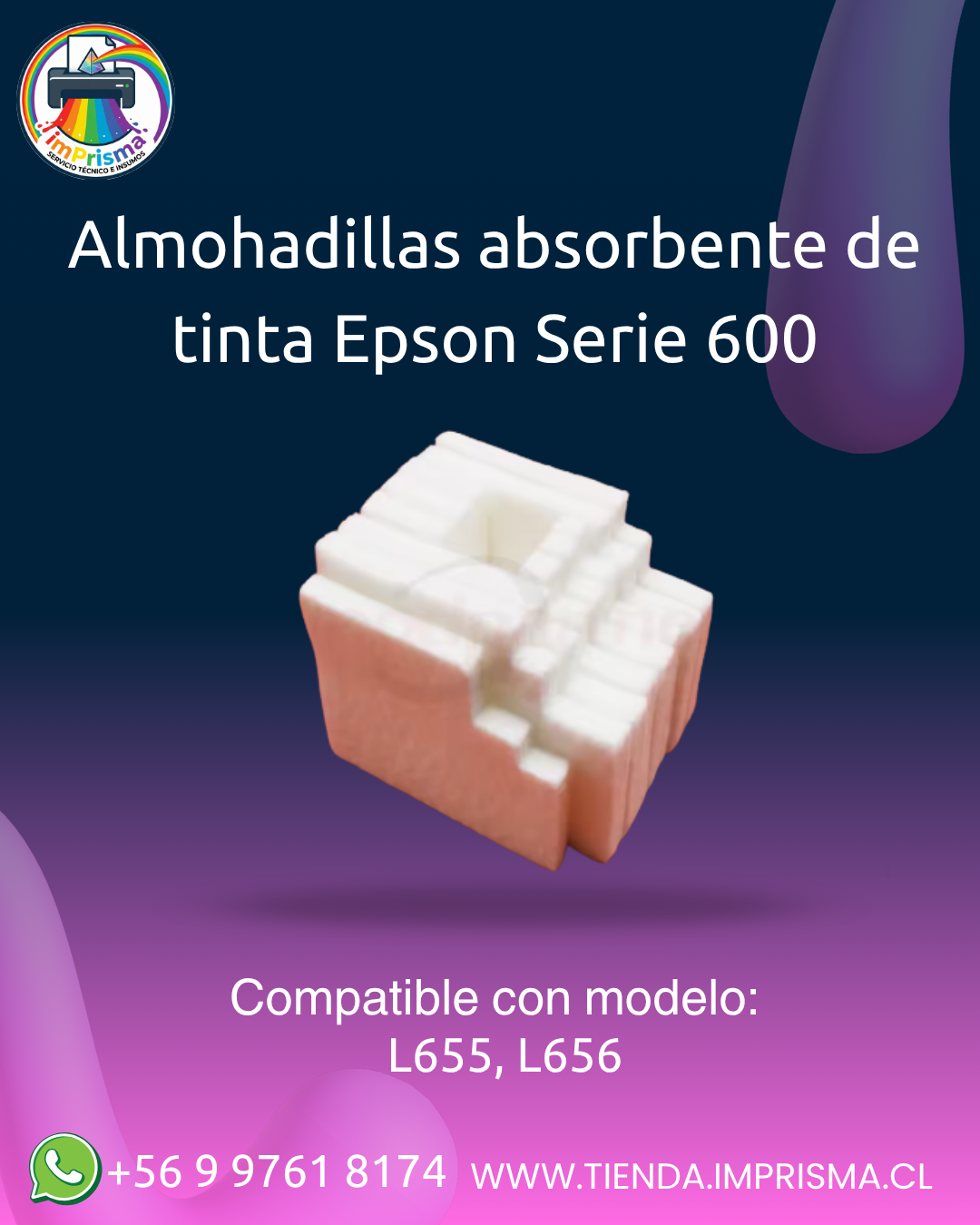 Almohadillas absorbente de tinta Epson serie 600