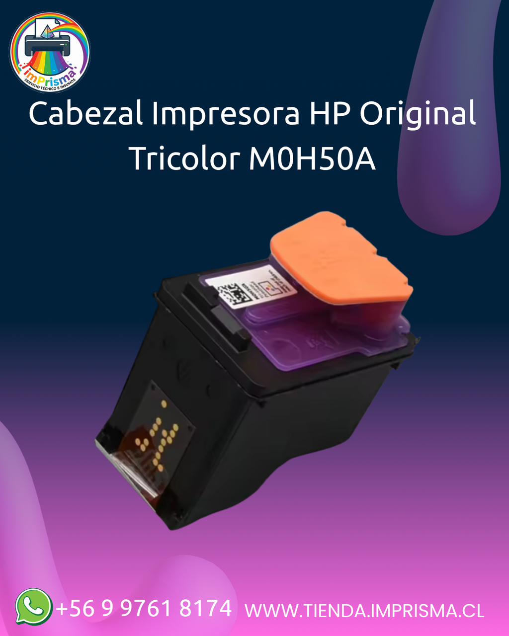 Cabezal Impresora HP Original Tricolor M0H50A