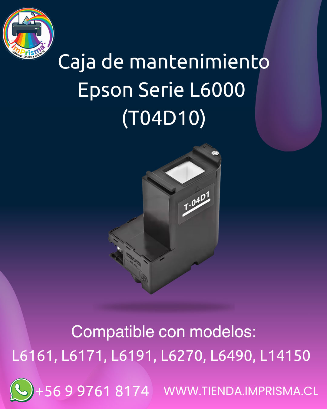 Caja de mantenimiento Epson Serie L6000 (T04D10)