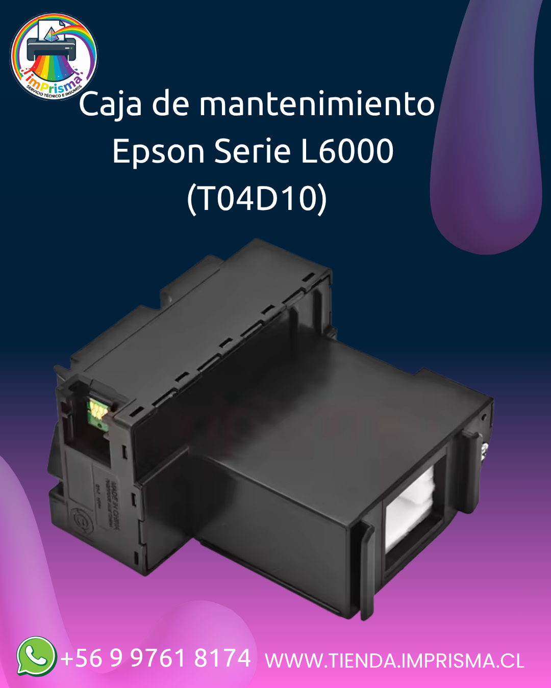 Caja de mantenimiento Epson Serie L6000 (T04D10)