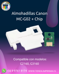 Almohadillas Absorbentes de Tinta Canon MC-G02 + Chip