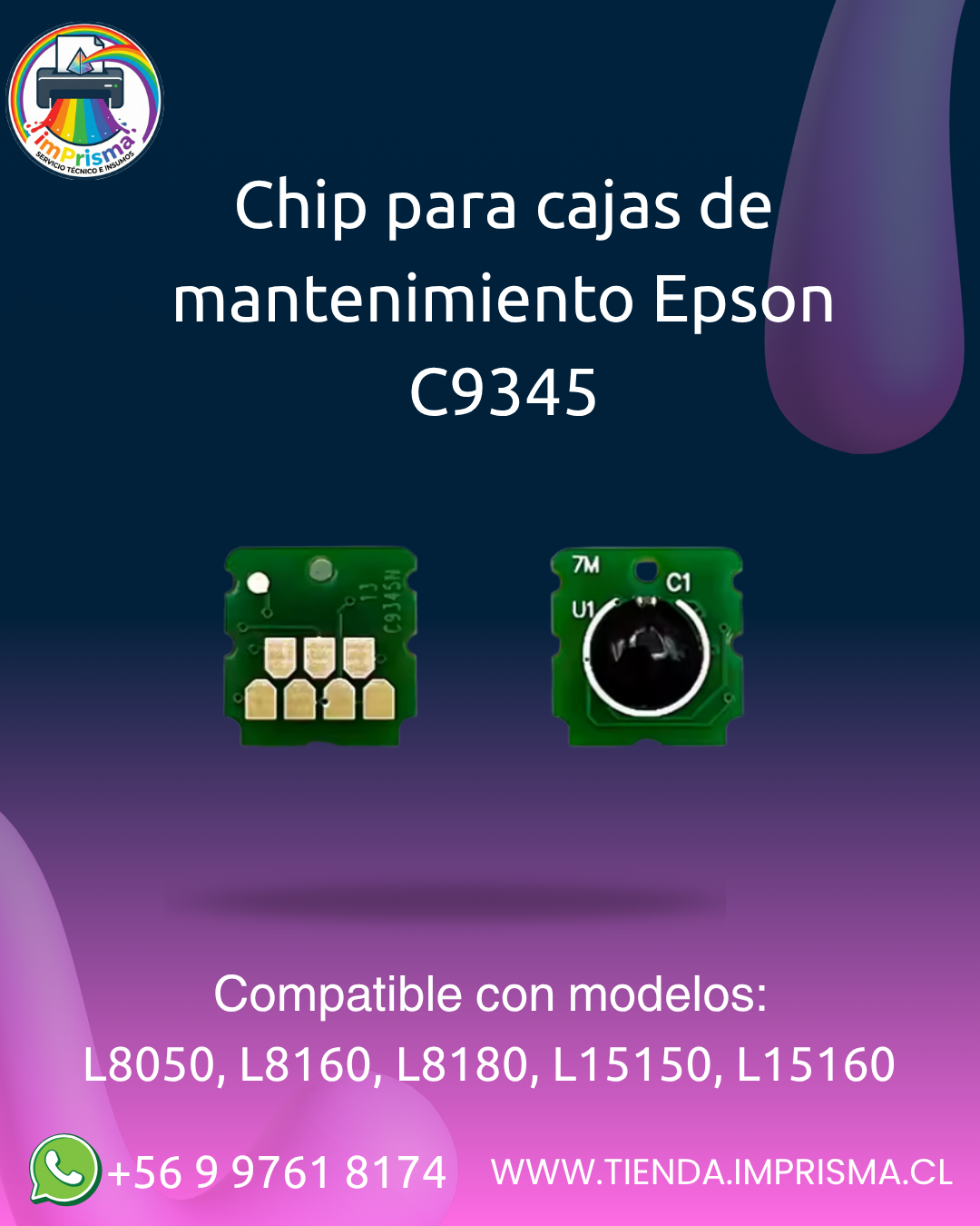 Chip para cajas de mantenimiento Epson C9345