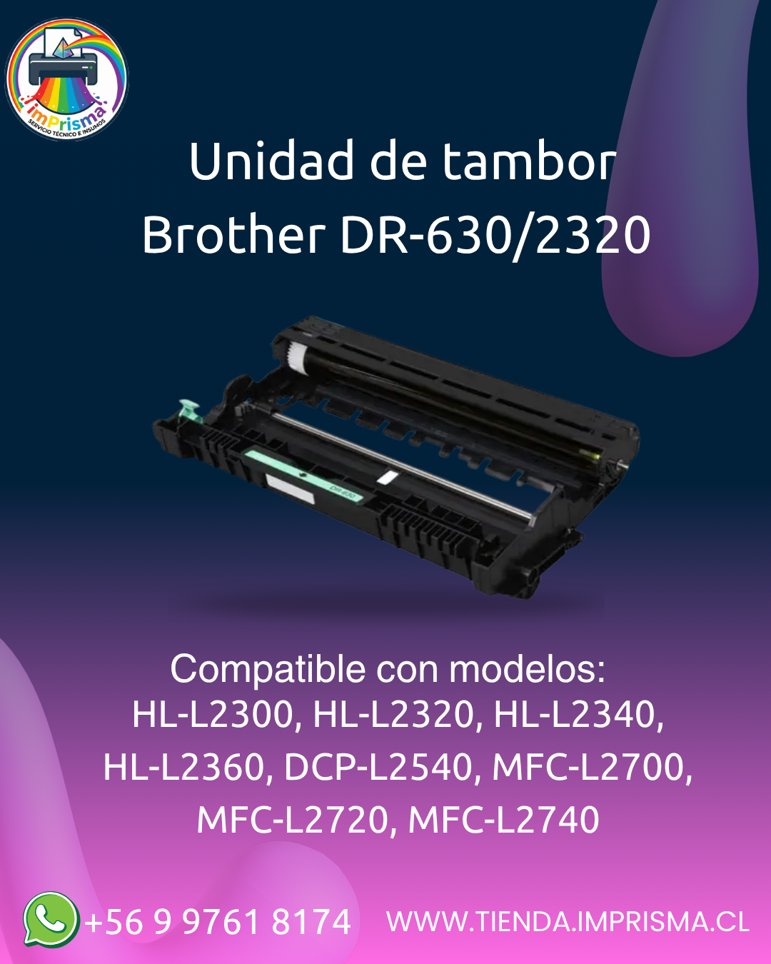 Unidad de tambor Brother DR-630/2320