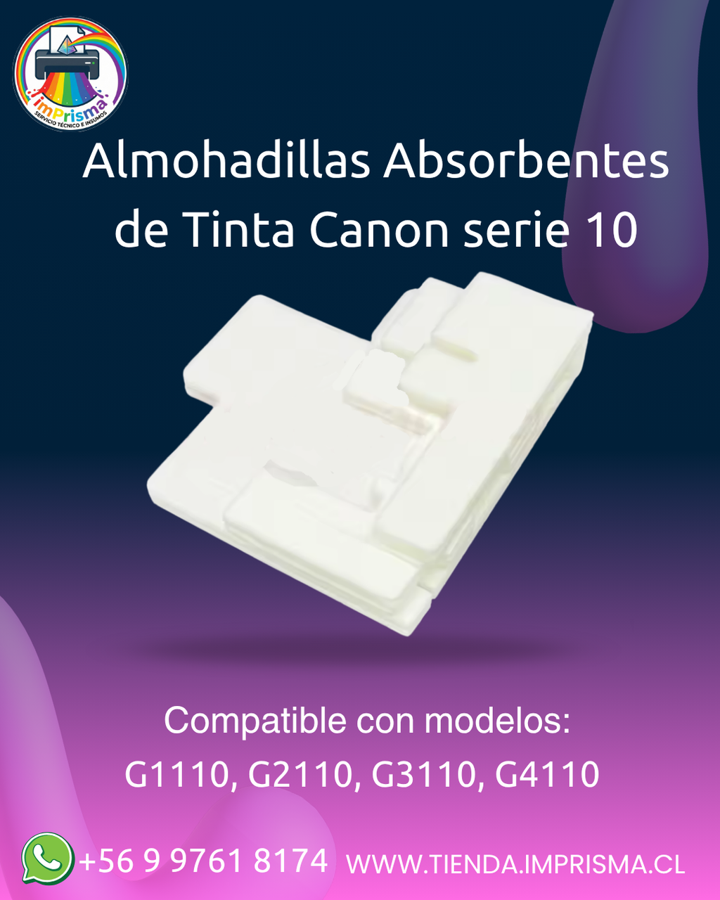 Almohadillas Absorbentes de Tinta Canon serie 10