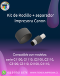 Kit de Rodillo + separador para agarre de papel impresora Canon