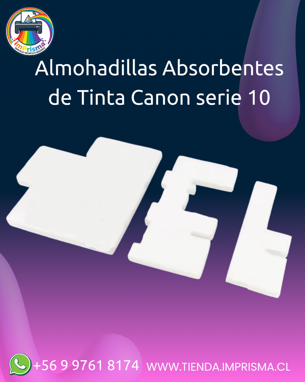 Almohadillas Absorbentes de Tinta Canon serie 10